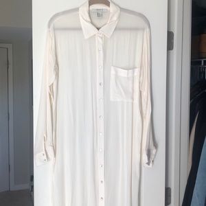 Forever21 Long button-up with side slits
